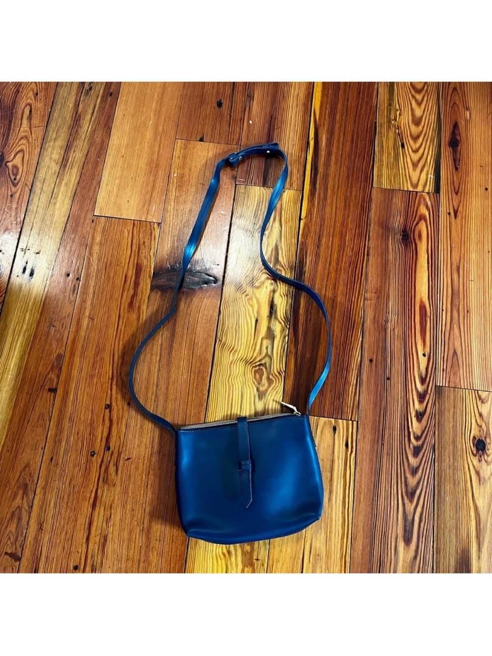 jcrew Blue Leather Crossbody Bag